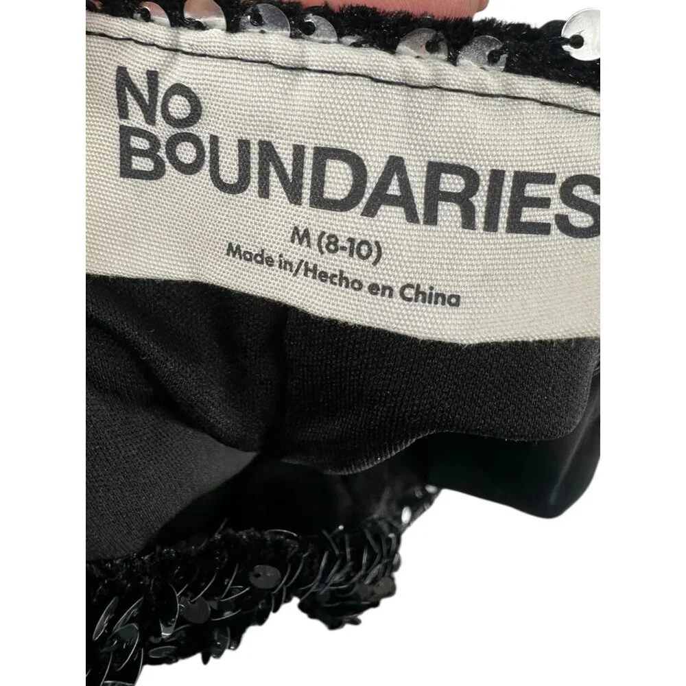 ✨ No Boundaries Black Sequin High-Waisted Flare Pants M ✨ - Picture 6 of 9